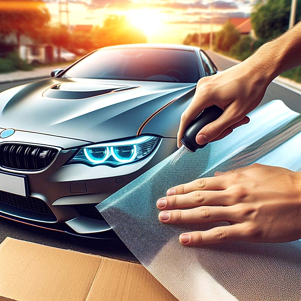 Защита капота антигравийной пленкой Защита капота антигравийной пленкой